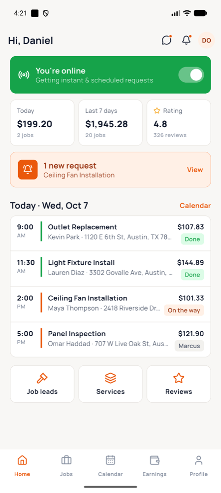 Handypro Pro home